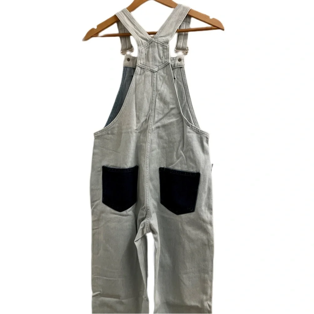 Momokrom Distressed Patchwork Denim Overalls Dolls Kill - Picture 10 of 12